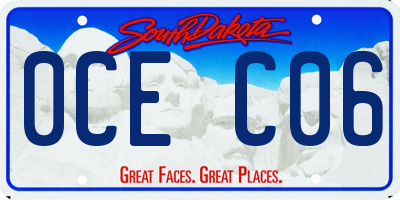 SD license plate 0CEC06