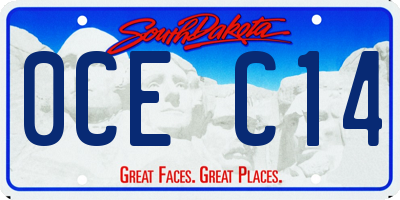 SD license plate 0CEC14