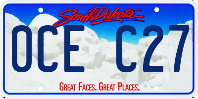 SD license plate 0CEC27