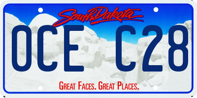 SD license plate 0CEC28