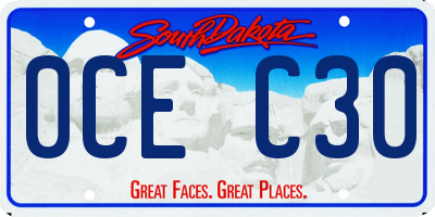 SD license plate 0CEC30