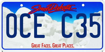 SD license plate 0CEC35