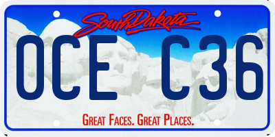 SD license plate 0CEC36