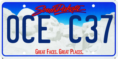 SD license plate 0CEC37