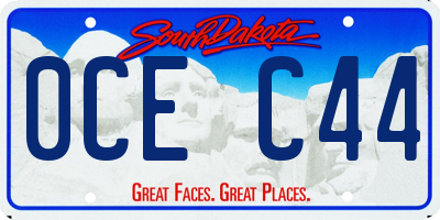 SD license plate 0CEC44