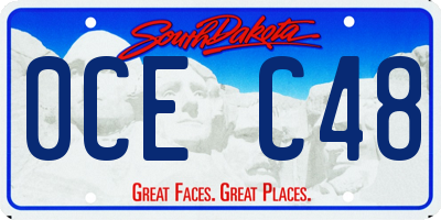 SD license plate 0CEC48