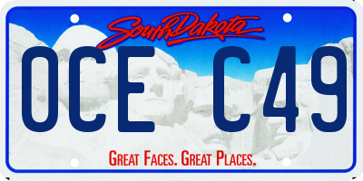 SD license plate 0CEC49