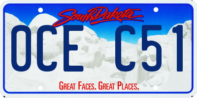 SD license plate 0CEC51