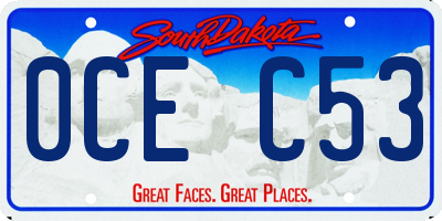 SD license plate 0CEC53