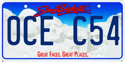 SD license plate 0CEC54