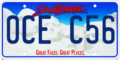 SD license plate 0CEC56