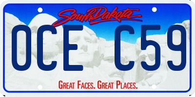 SD license plate 0CEC59