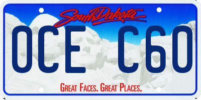 SD license plate 0CEC60