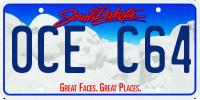 SD license plate 0CEC64