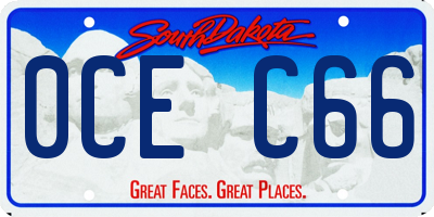 SD license plate 0CEC66