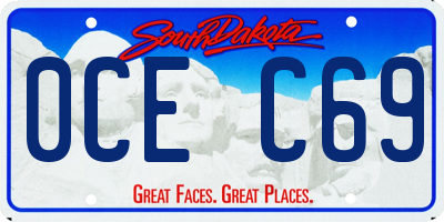 SD license plate 0CEC69