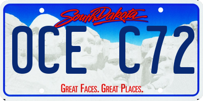 SD license plate 0CEC72