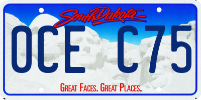 SD license plate 0CEC75