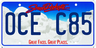 SD license plate 0CEC85