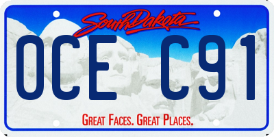 SD license plate 0CEC91