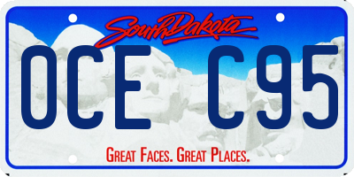 SD license plate 0CEC95