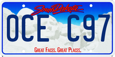 SD license plate 0CEC97