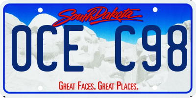 SD license plate 0CEC98