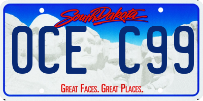 SD license plate 0CEC99