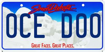 SD license plate 0CED00