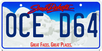 SD license plate 0CED64