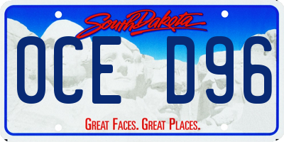 SD license plate 0CED96