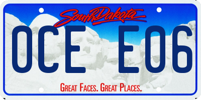 SD license plate 0CEE06