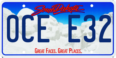SD license plate 0CEE32