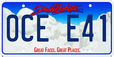 SD license plate 0CEE41