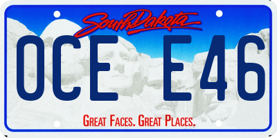 SD license plate 0CEE46