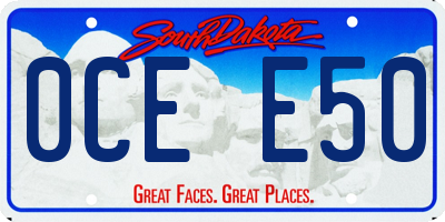 SD license plate 0CEE50