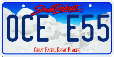 SD license plate 0CEE55