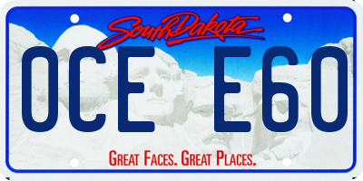 SD license plate 0CEE60