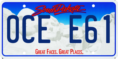 SD license plate 0CEE61