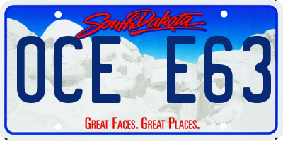 SD license plate 0CEE63