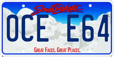 SD license plate 0CEE64
