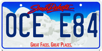 SD license plate 0CEE84