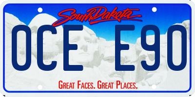 SD license plate 0CEE90