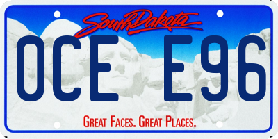 SD license plate 0CEE96