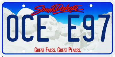 SD license plate 0CEE97