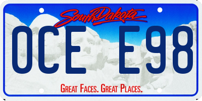 SD license plate 0CEE98
