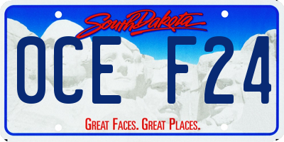 SD license plate 0CEF24