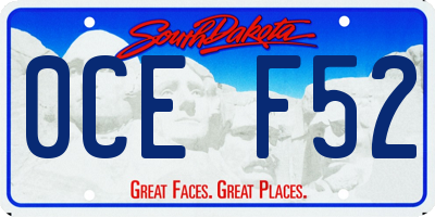 SD license plate 0CEF52