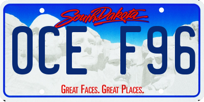 SD license plate 0CEF96