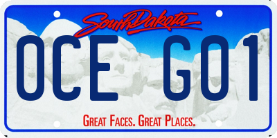 SD license plate 0CEG01